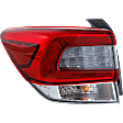 2020-2022 Subaru Impreza - Driver Side, Outer Tail Light, with Bulb, LED, Clear and Red Lens, CAPA CERTIFIED