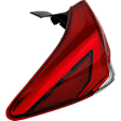 2020-2022 Subaru Impreza - Driver Side, Outer Tail Light, with Bulb, LED, Clear and Red Lens, CAPA CERTIFIED