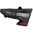 Passenger Side, Inner Tail Light, with Bulb, LED, Clear and Red Lens