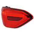 Passenger Side, Outer Tail Light, with Bulb, LED, Clear Red Lens, 4 Cyl., 2.4L Engine