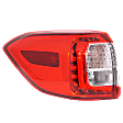 Driver Side, Outer Tail Light, with Bulb, LED, Clear Red Lens, 4 Cyl., 2.4L Engine