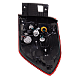 Driver Side, Outer Tail Light, with Bulb, LED, Clear Red Lens, 4 Cyl., 2.4L Engine