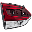 Driver Side, Inner Tail Light, without Bulb, Halogen, Clear and Red Lens, CAPA CERTIFIED