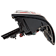 Passenger Side, Outer Tail Light, with Bulb, Halogen, Clear & Red Lens
