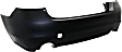 Rear Primed Bumper Cover, With Parking Aid Sensor Holes