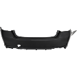 Rear Primed Bumper Cover, without Mounting Bracket, For Models without Object Sensor Holes
