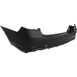 Rear Primed Bumper Cover, without Mounting Bracket, For Models without Object Sensor Holes