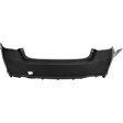 Rear Primed Bumper Cover, without Mounting Bracket, For Models without Object Sensor Holes, CAPA CERTIFIED