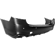 Rear Primed Bumper Cover, without Mounting Bracket, For Models with Object Sensor Holes