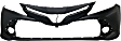 2018-2020 Toyota Camry - Front Primed Bumper Cover, without Parking Aid Sensor Holes