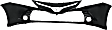 2018-2020 Toyota Camry - Front Primed Bumper Cover, without Parking Aid Sensor Holes, CAPA Certified
