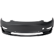 Front Primed Bumper Cover, With Tow Hook Holes