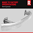Hatchback Front Bumper Reinforcement, Aluminum