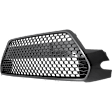 Sedan Front Bumper Grille, Textured Dark Gray CAPA Certified