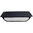 Front, Upper Bumper Grille, Black