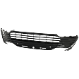 Front Bumper Grille, Dark Gray, For Models with Front View Camera, CAPA Certified