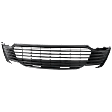 Front Bumper Grille, Dark Gray, For Models without Front View Camera, CAPA Certified