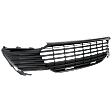 Front Bumper Grille, Dark Gray, For Models without Front View Camera, CAPA Certified