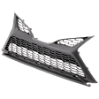 Front Bumper Grille, Textured Black, North America Built Vehicle, CAPA Certified