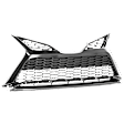 Front Bumper Grille, Painted Silver Black, For Models without TRD Package And Parking Sensors, XSE Model