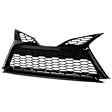 Front, Lower Bumper Grille, Painted Silver Black, For Models without Front View Camera, SE/XSE Model