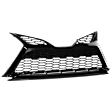 Front, Lower Bumper Grille, Painted Silver Black, For Models without Front View Camera, SE/XSE Model