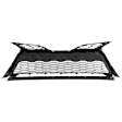 Front, Lower Bumper Grille, Painted Silver Black, For Models without Front View Camera, SE/XSE Model