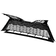 Front, Lower Bumper Grille, Painted Silver Black, For Models without Front View Camera, SE/XSE Model