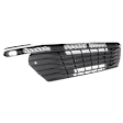 Lower Bumper Grille, Textured Dark Gray