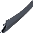 Front, Passenger Side Bumper Filler, Gloss Black