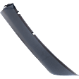 Front, Passenger Side Bumper Filler, Gloss Black