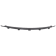 Front, Upper Bumper Filler, Black
