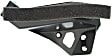 Front, Passenger Side Bumper Trim, Black