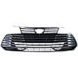Grille Assembly, Painted Silver Gray Shell and Insert, CAPA CERTIFIED