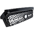 Grille, Painted Gray, with Black Frame, For Models with Front Emblem, without Chrome Surround, Standard Type