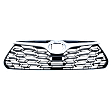 Grille Black Shell with Painted Silver Gray Insert