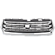 Grille, Paint to Match, with Bright Chrome Molding, CAPA Certified