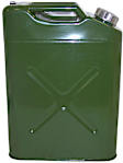 RT26009 Crown Jerry Can, Olive, 5.4 gallon Galvanized Steel Can, Includes a Plastic Pour Spout, Vent and a Travel Cap