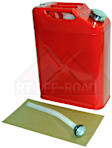 RT26010 Jerry Can, Red, 5.4 gallon Galvanized Steel Can, Includes a 13.5 in. Plastic Pour Spout, Vent and a Travel Cap