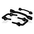RT26022 Black, Metal, Windshield Tie Down Kit, Direct Fit