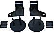 RT30016 Mirror Relocation Bracket - Black, Metal, Direct Fit