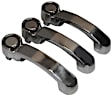 RT34004 Polished Exterior Door Handle, Without Key Hole
