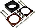 RT35008 Throttle Body Spacer - Anodized Black, Aluminum, Direct Fit, Kit
