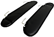 RT52005 Sun Visor, Black, Vinyl, Direct Fit, Set of 2