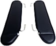 RT52005 Sun Visor, Black, Vinyl, Direct Fit, Set of 2