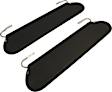 RT54002 Sun Visor, Black, Direct Fit, Set of 2, RT Off-Road Sun Visor