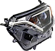 Driver Side Headlight, with Bulb, Halogen, USA Built Vehicle, 4 Cyl., 2.5L Engine, Except Hybrid Models, without Black Bezel