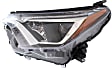 Driver Side Headlight, with Bulb, Halogen, USA Built Vehicle, 4 Cyl., 2.5L Engine, Except Hybrid Models, without Black Bezel, CAPA Certified