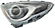 Passenger Side Headlight, with Bulb, Halogen, Clear Lens, 4 Cyl., 1.5L Engine, CAPA Certified