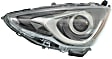 Driver Side Headlight, with Bulb, Halogen, Clear Lens, 4 Cyl., 1.5L Engine, CAPA Certified